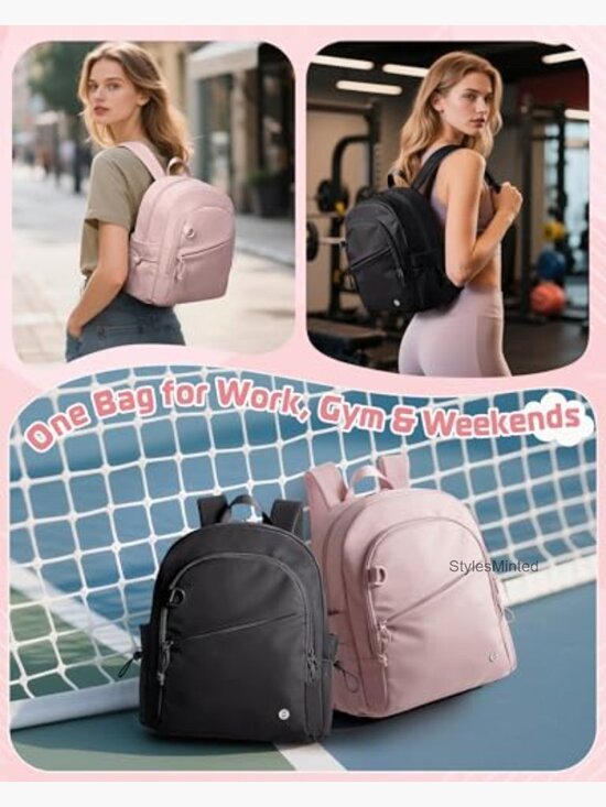 Mini Backpack with Wet Pocket and RFID Blocking Pocket, Small Backpack Purse main image 6